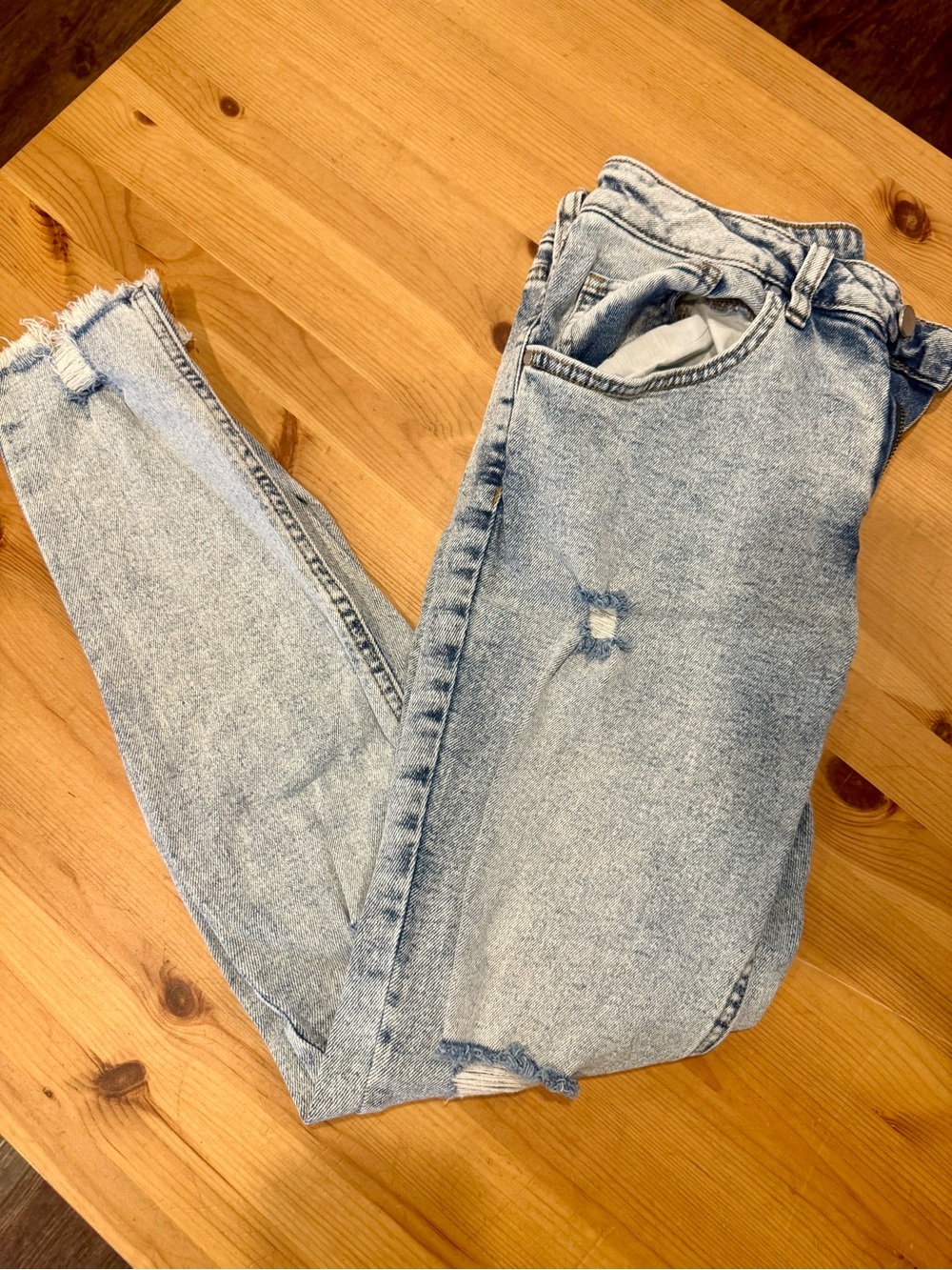 No Boundaries Light Blue Distressed Kids Jeans